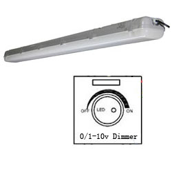 1-10v dimmable led tri-proof light pc 60w 1500mm
