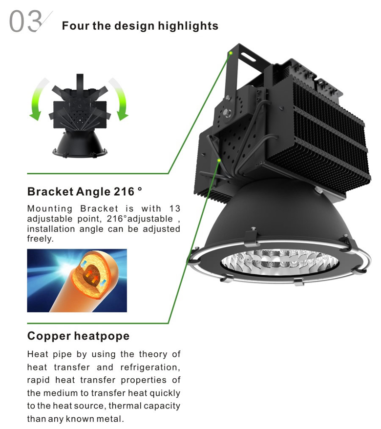 led high bay light d series 400w 3