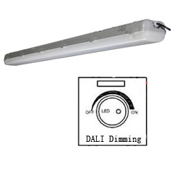 dali dimmable led tri-proof light pc 60w 1500mm 250x250mm