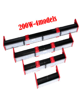 Black with Red Linear LED High Bay Light 200W 4Model Chip Brand Philips SMD3030